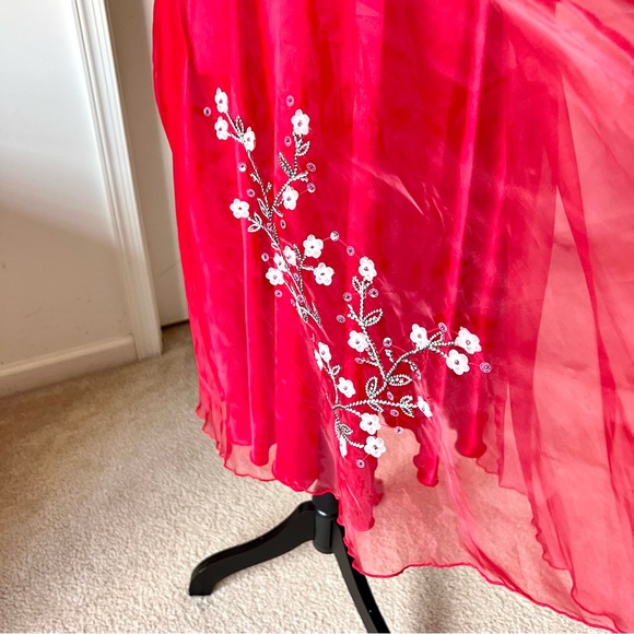 Vintage PHILiP DECAPRIO Embellished Halter Pin Up Formal Dress—SZ. 8 - Picture 4 of 17